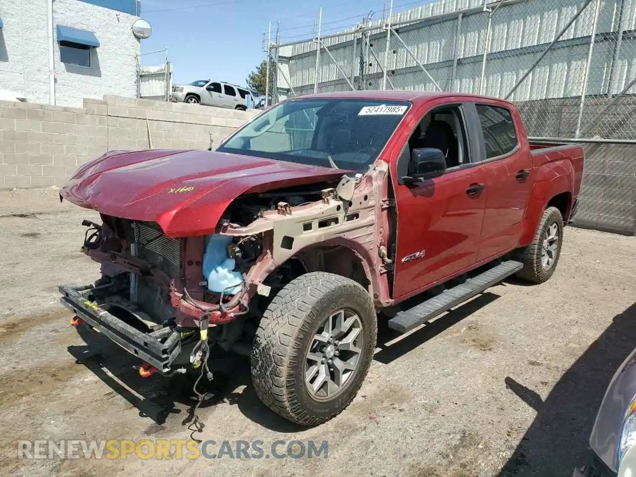 1 Photograph of a damaged car 1GTG6FEN4M1211349 GMC CANYON 2021