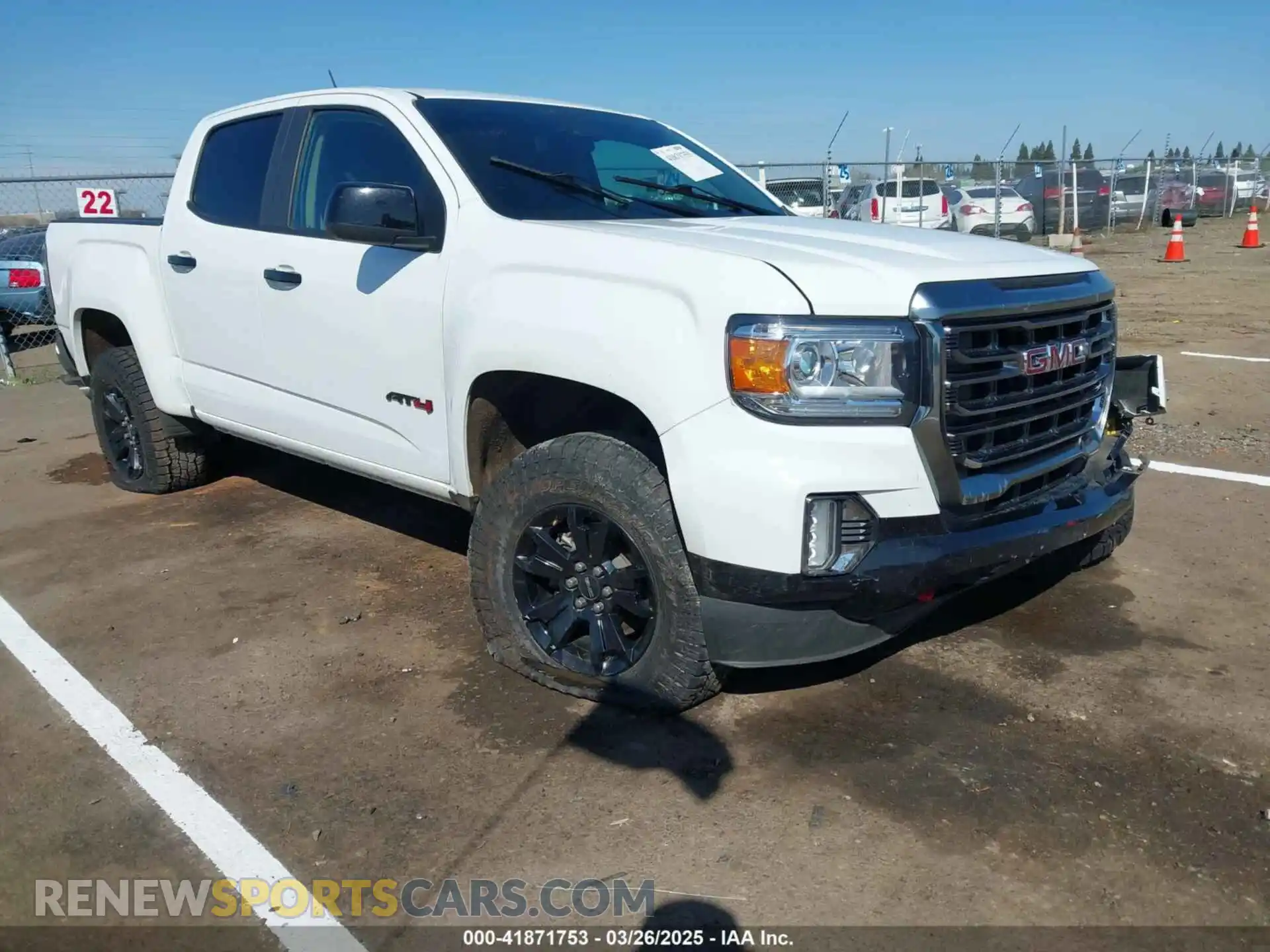 1 Фотография поврежденного автомобиля 1GTG6FEN8M1217042 GMC CANYON 2021