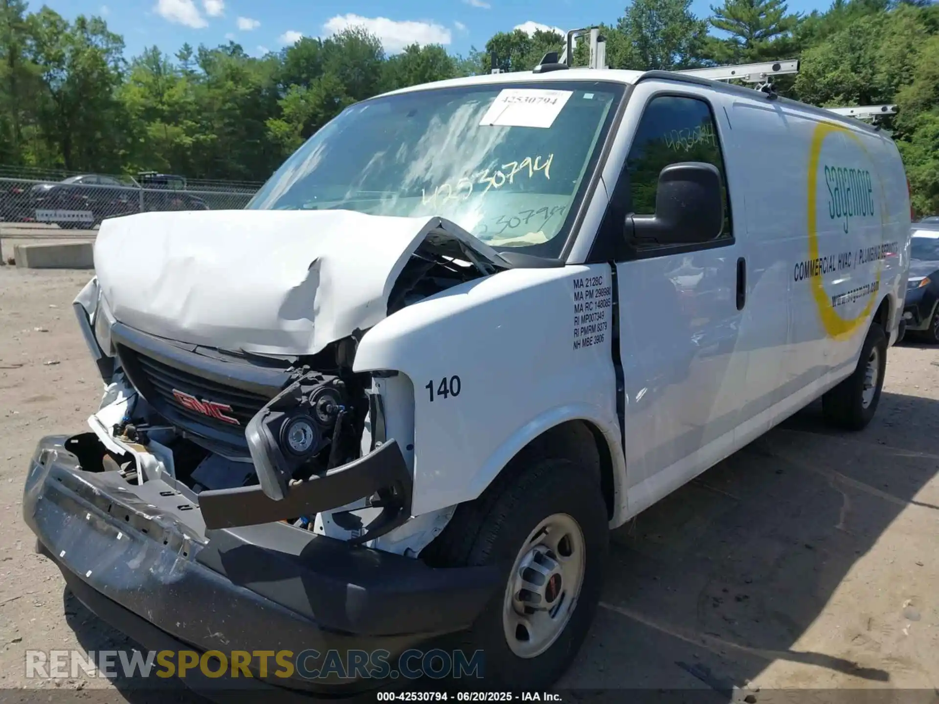 2 fotografías del automóvil dañado 1GTZ7HFP0P1120200 GMC SAVANA CARGO 2023
