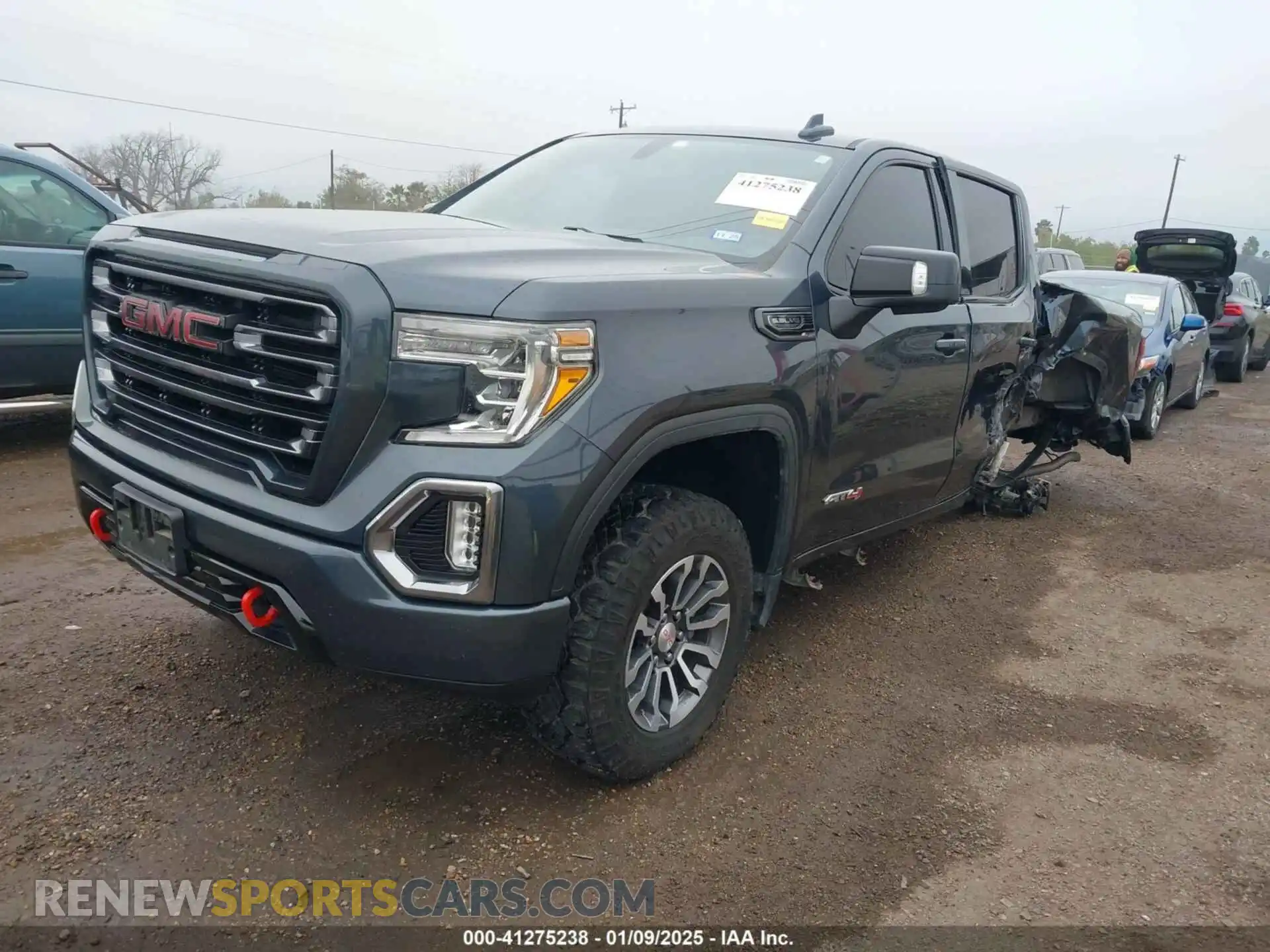 2 Photograph of a damaged car 1GTP9EED8MZ391803 GMC SIERRA 1500 2021