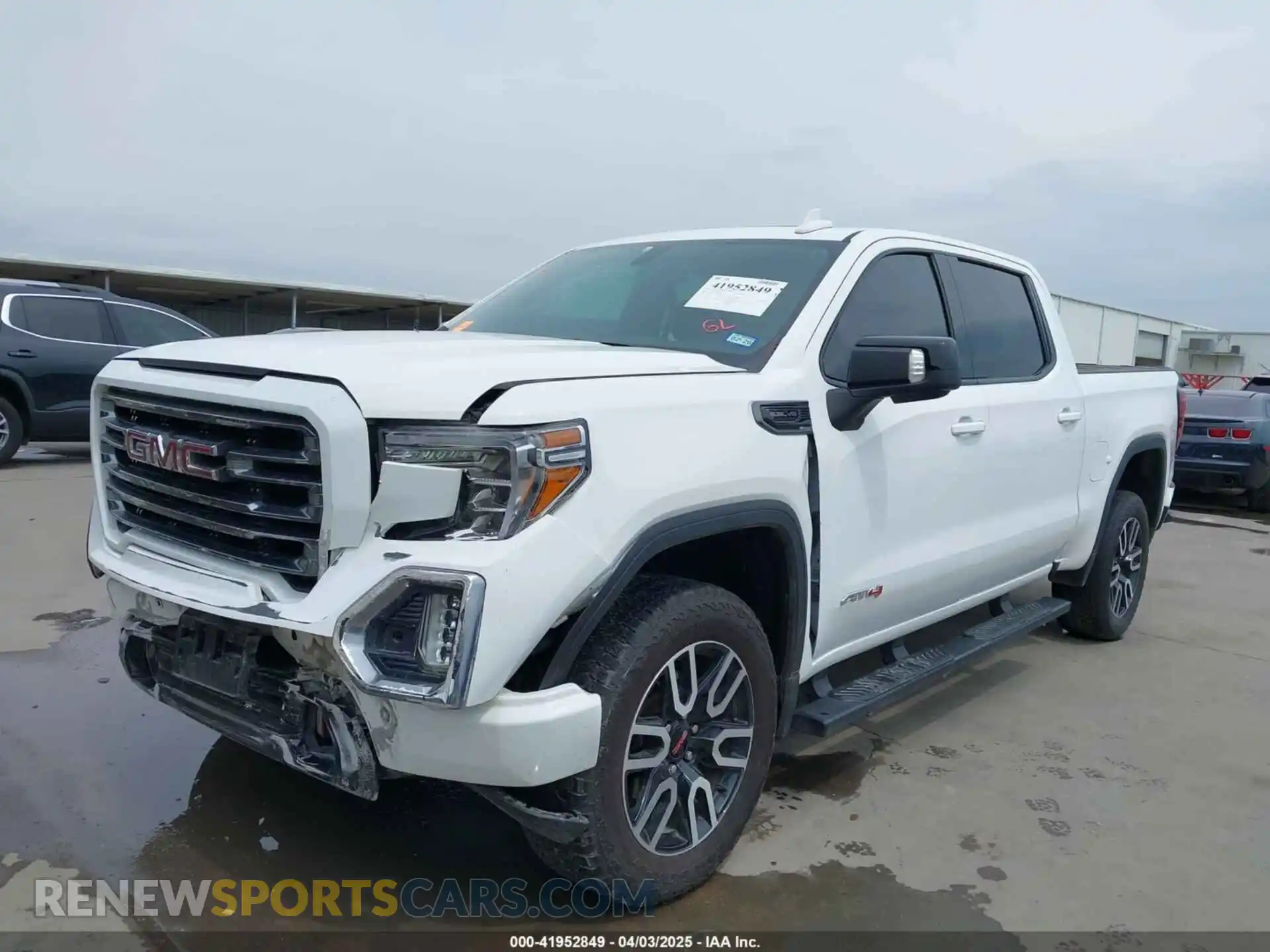 2 fotografías del automóvil dañado 3GTP9EED0MG239885 GMC SIERRA 1500 2021