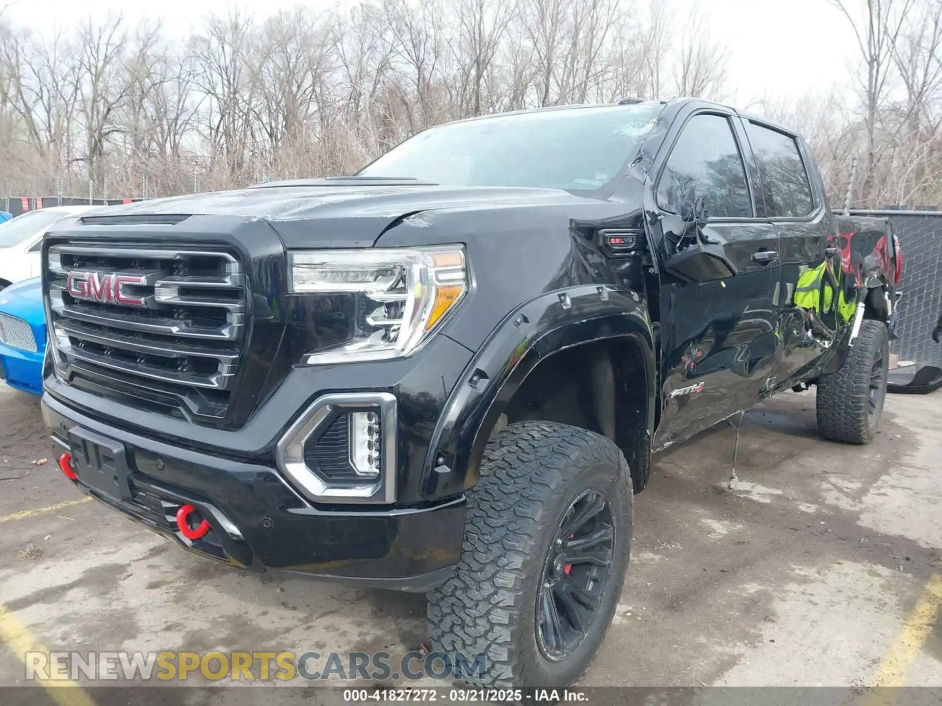 2 Photograph of a damaged car 3GTP9EEL4MG134192 GMC SIERRA 1500 2021