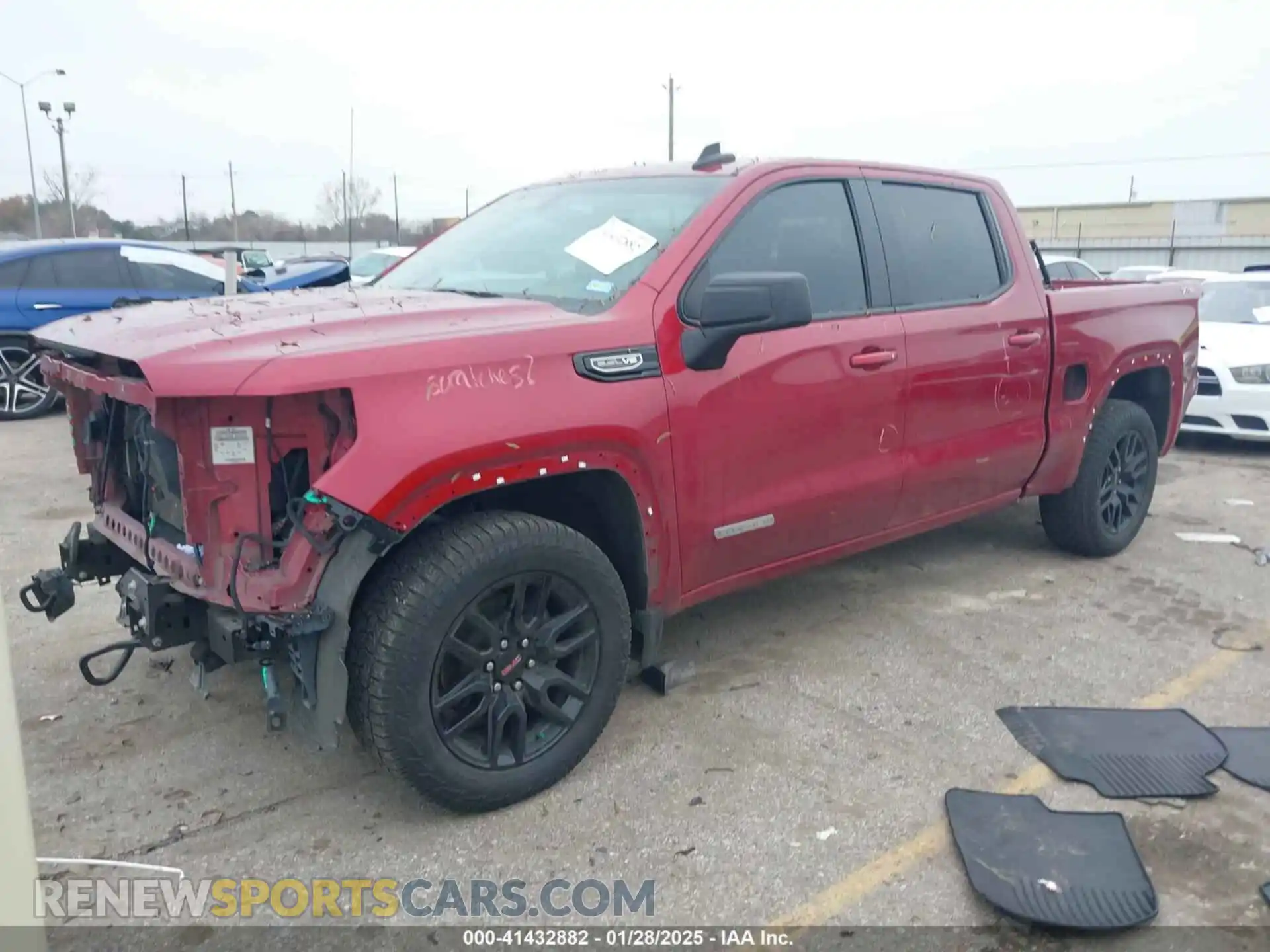 2 Photograph of a damaged car 3GTU9CED2MG198988 GMC SIERRA 1500 2021