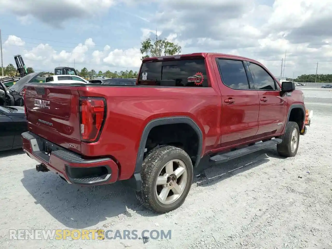 3 Photograph of a damaged car 1GTP9EEDXKZ144134 GMC SIERRA 2019