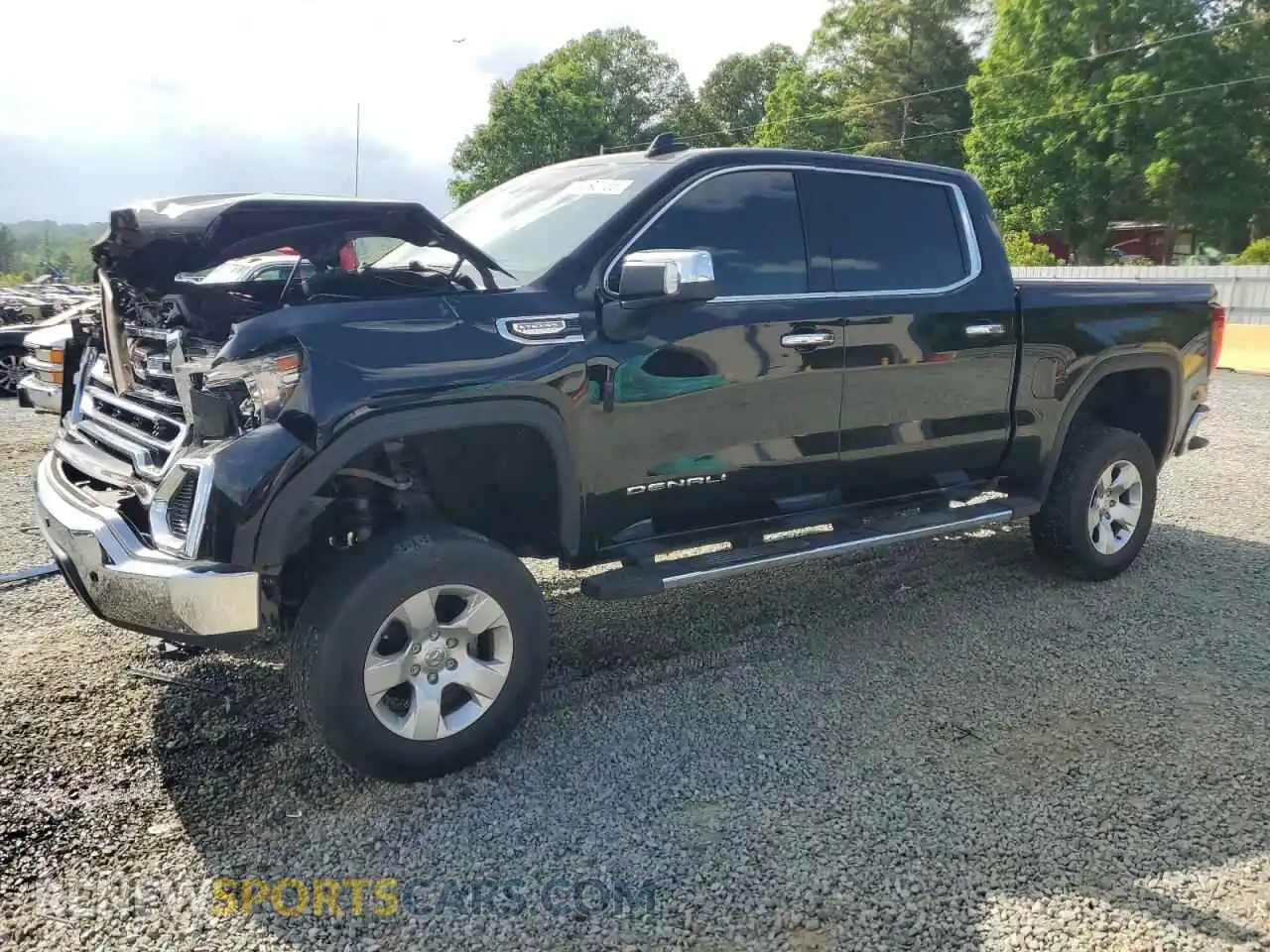 1 Photograph of a damaged car 3GTP8DED7KG227114 GMC SIERRA 2019