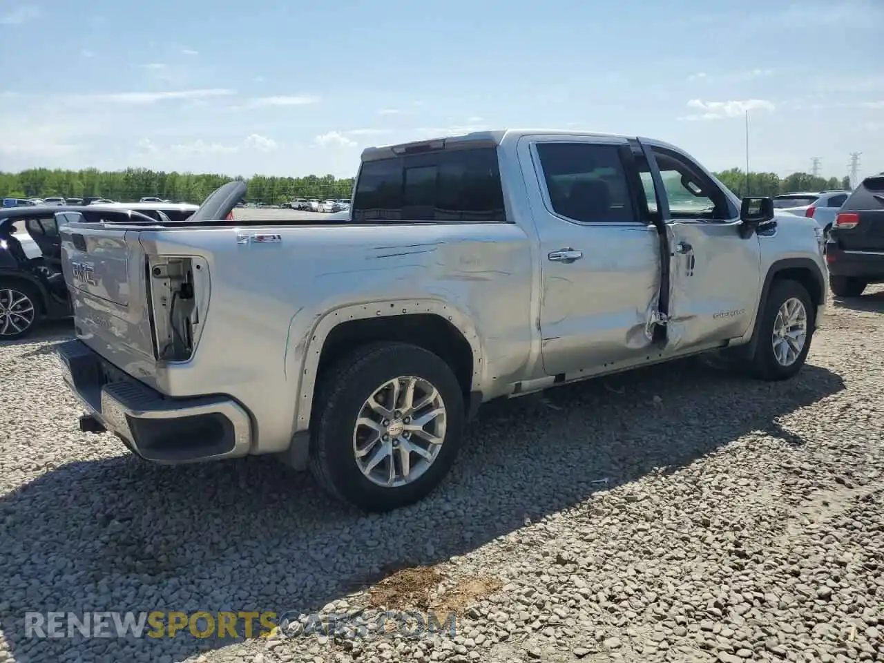 3 Photograph of a damaged car 3GTU9DED5KG238001 GMC SIERRA 2019
