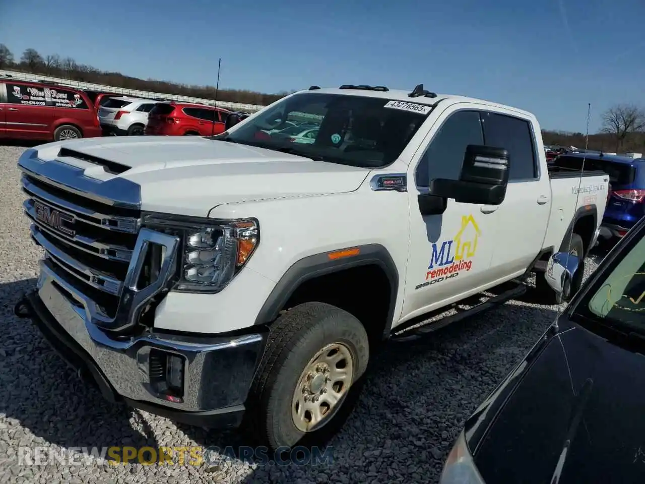 1 Photograph of a damaged car 1GT19ME78LF188372 GMC SIERRA 2020
