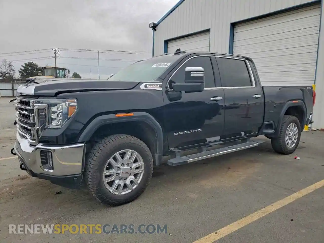 1 Photograph of a damaged car 1GT19NEY3MF275984 GMC SIERRA 2021