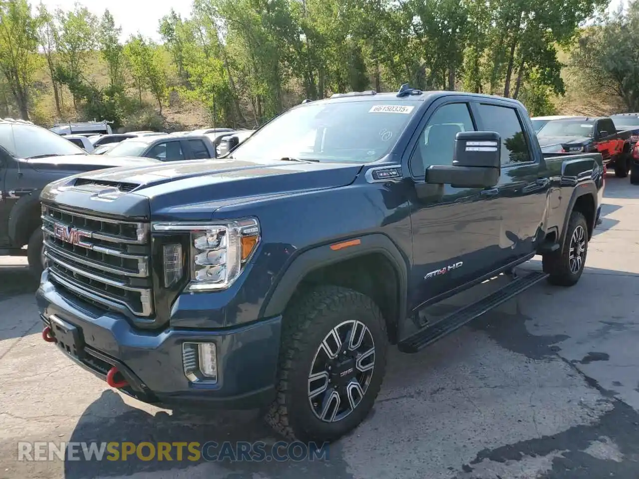 1 Photograph of a damaged car 1GT19PE71MF238869 GMC SIERRA 2021
