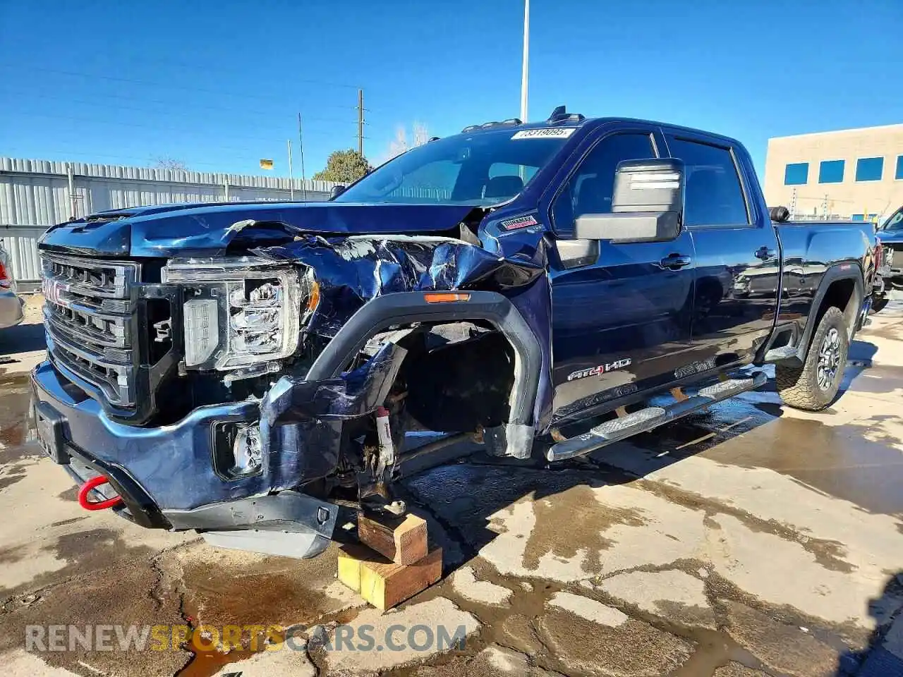 1 Photograph of a damaged car 1GT19PEYXMF173027 GMC SIERRA 2021