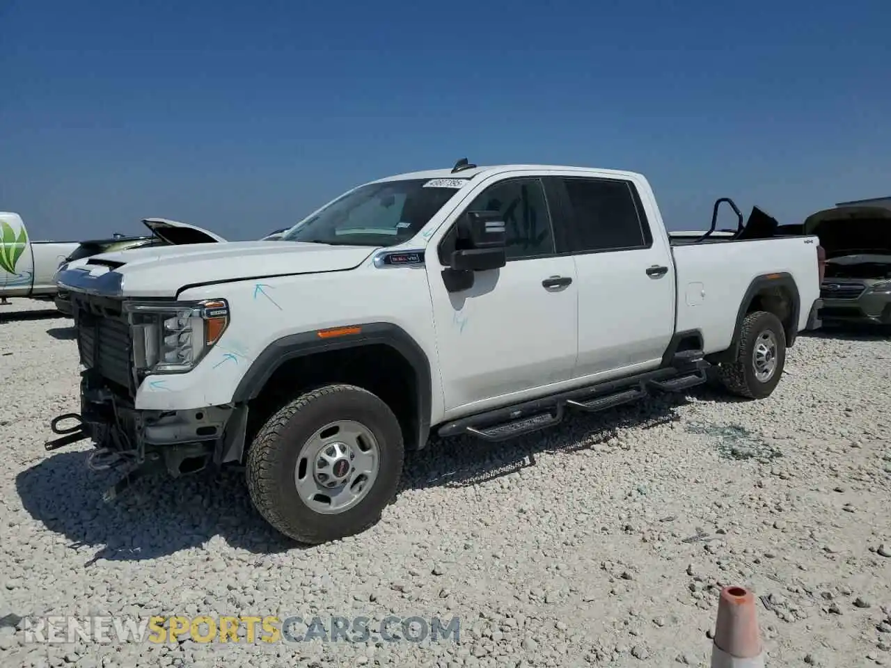 1 Photograph of a damaged car 1GT49LE71MF206347 GMC SIERRA 2021