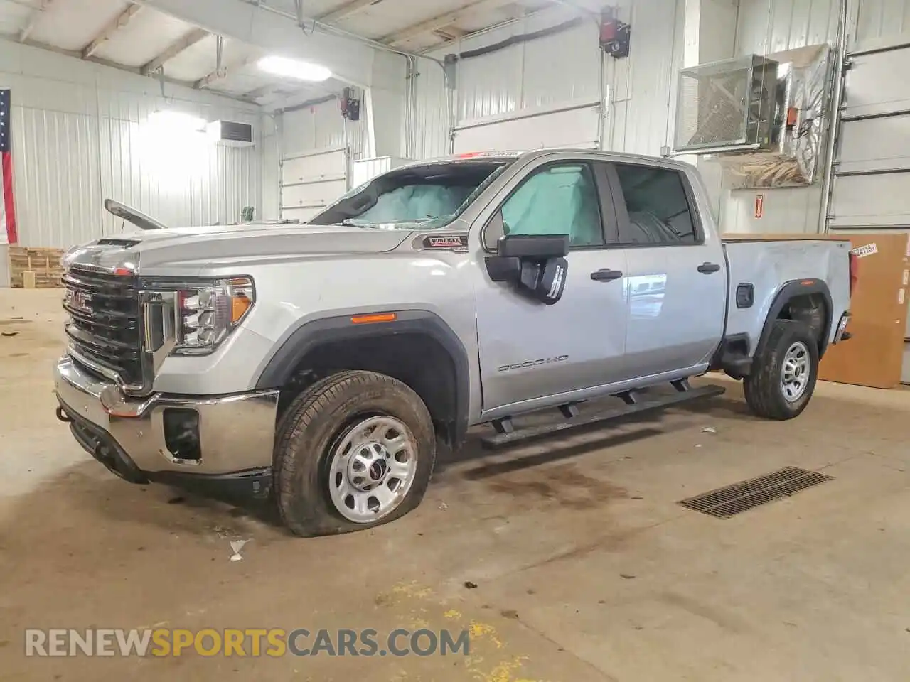 1 Photograph of a damaged car 1GT49LEY4MF104517 GMC SIERRA 2021