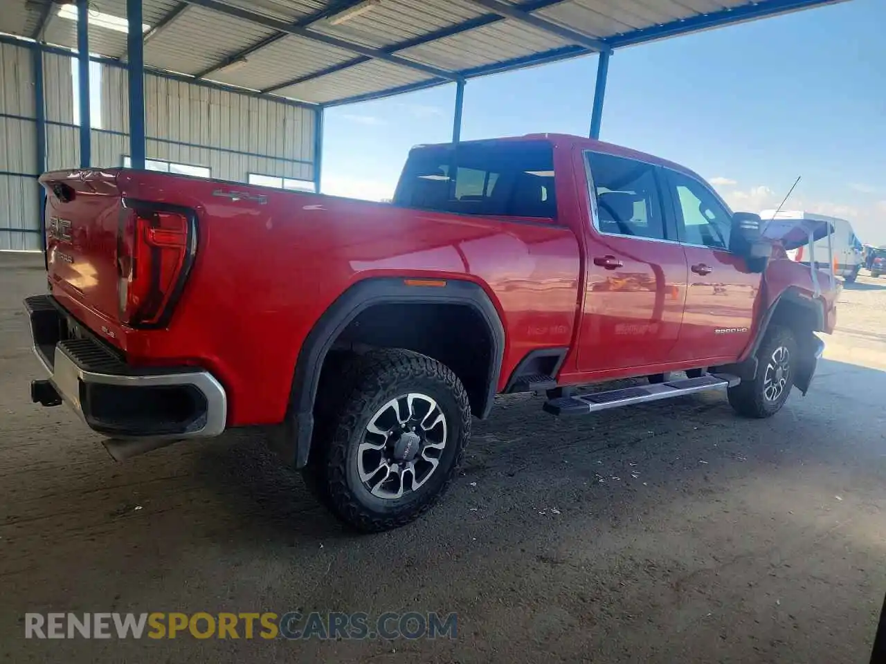 3 Photograph of a damaged car 1GT49ME79MF210216 GMC SIERRA 2021