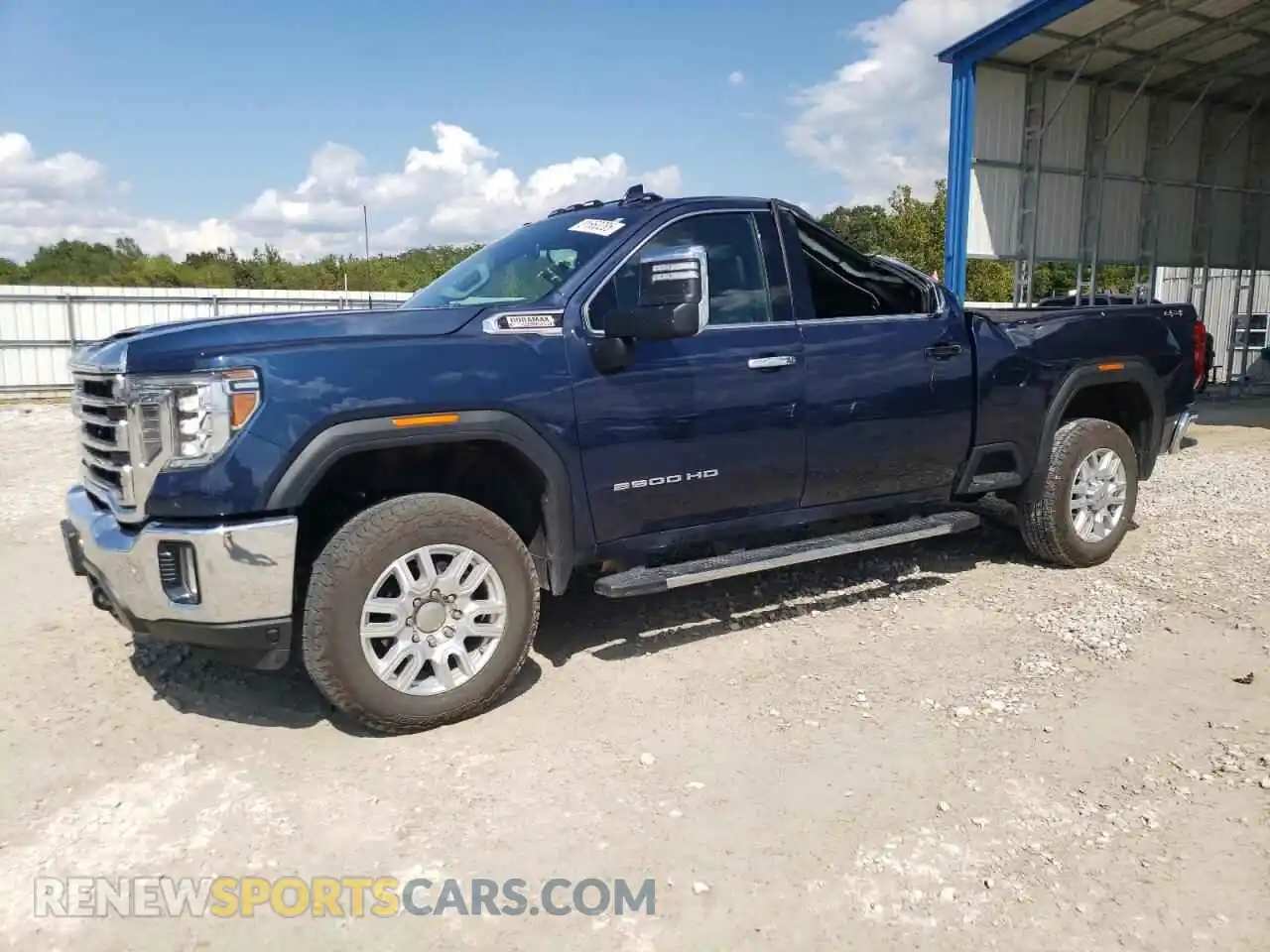 1 Photograph of a damaged car 1GT49NEY4MF118994 GMC SIERRA 2021