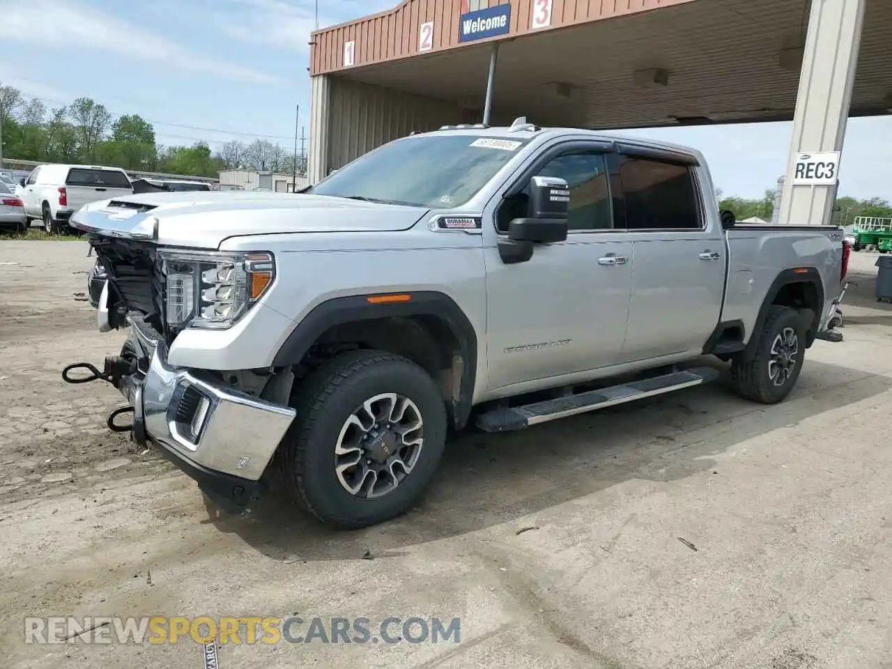 1 Photograph of a damaged car 1GT49NEY5MF237959 GMC SIERRA 2021