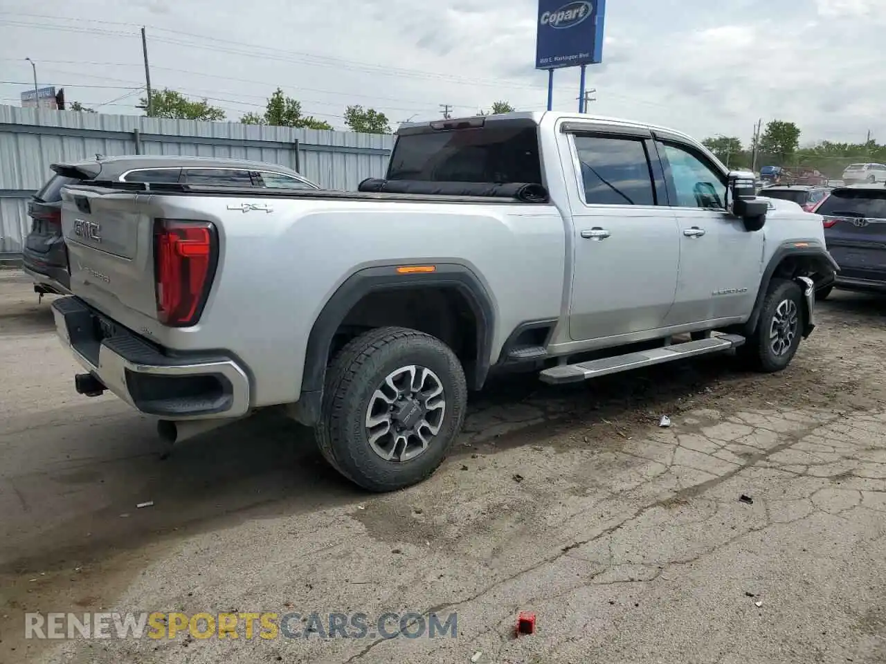 3 Photograph of a damaged car 1GT49NEY5MF237959 GMC SIERRA 2021