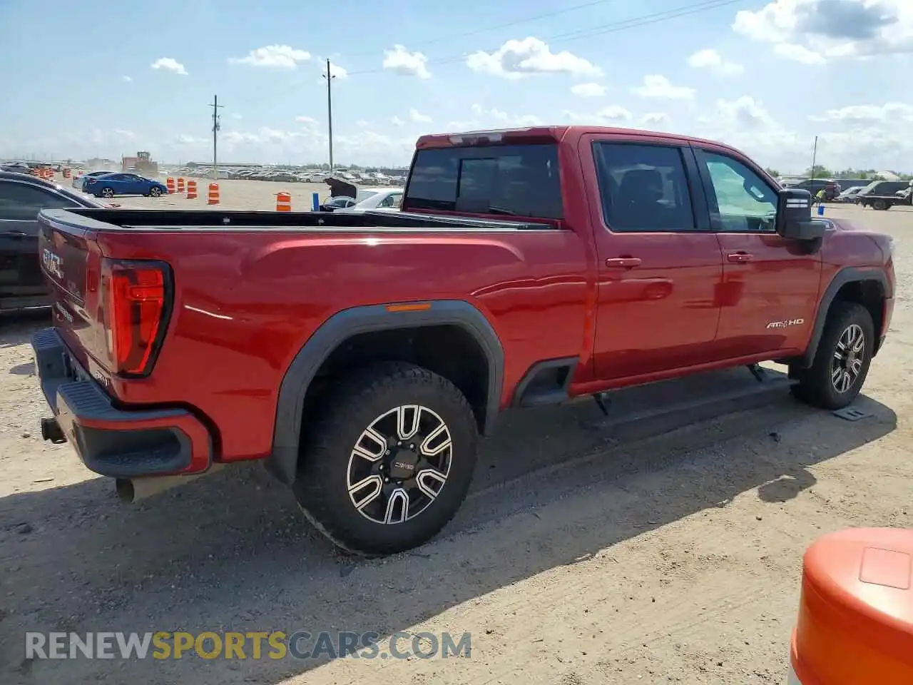 3 Photograph of a damaged car 1GT49PEY0MF160249 GMC SIERRA 2021
