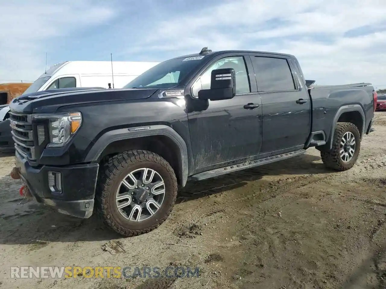 1 Photograph of a damaged car 1GT49PEY0MF193638 GMC SIERRA 2021