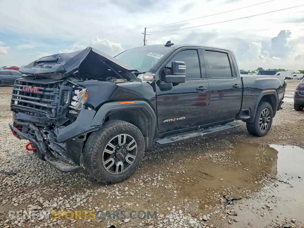 1 Photograph of a damaged car 1GT49PEY3MF312251 GMC SIERRA 2021