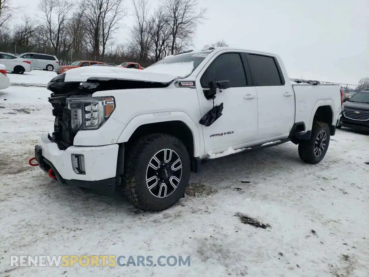 1 Photograph of a damaged car 1GT49PEY4MF112141 GMC SIERRA 2021