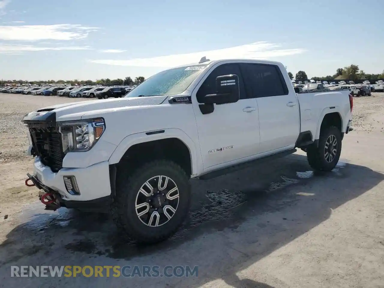 1 Photograph of a damaged car 1GT49PEY8MF316618 GMC SIERRA 2021