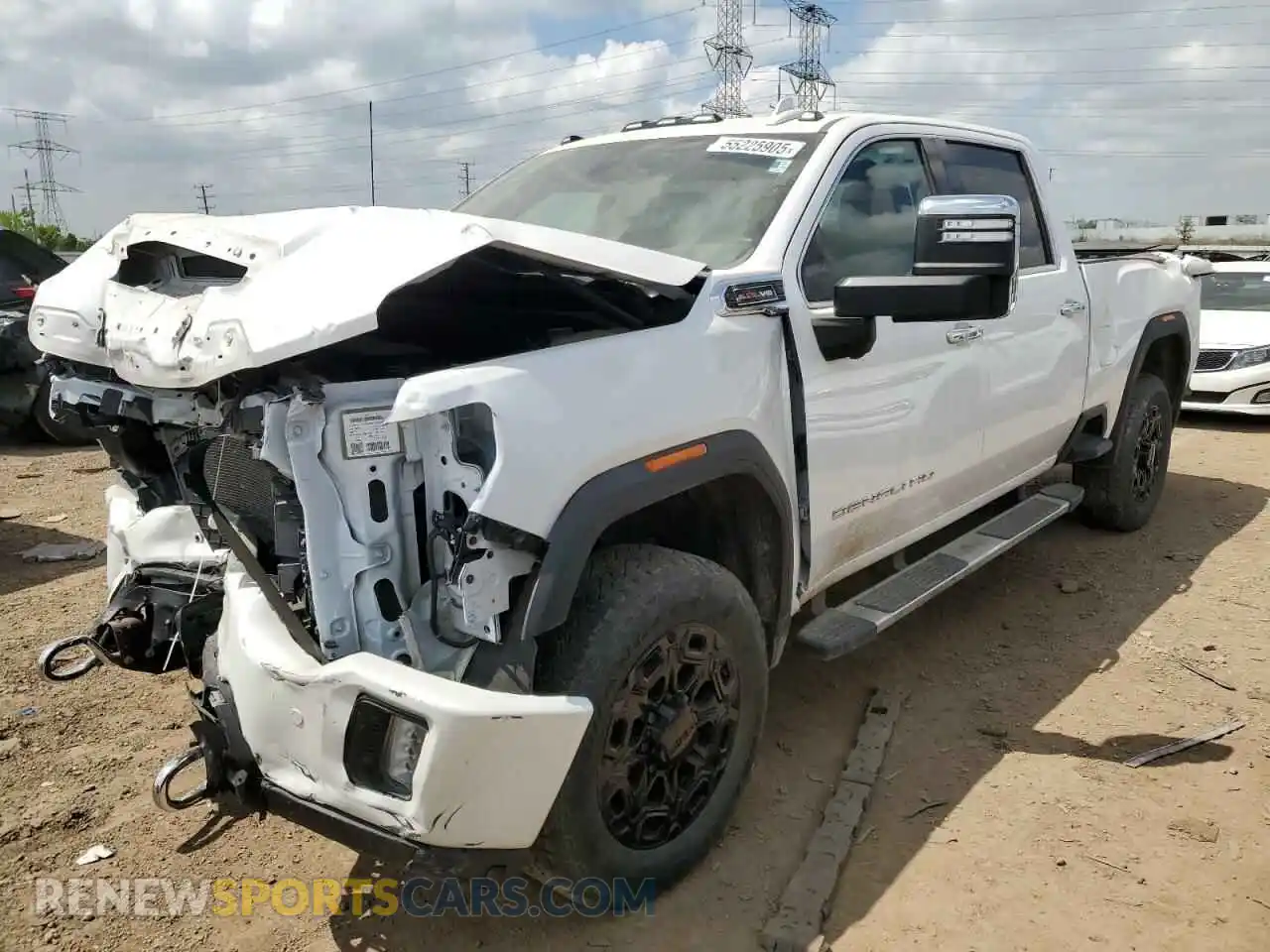 1 Photograph of a damaged car 1GT49RE77MF254681 GMC SIERRA 2021