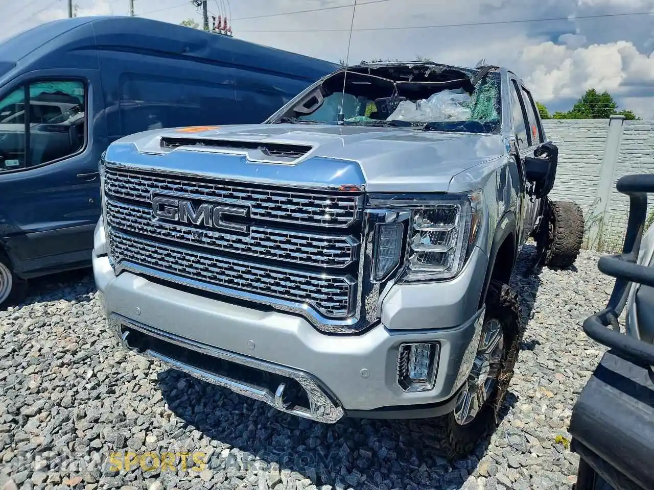 1 fotografías del automóvil dañado 1GT49REY0MF171098 GMC SIERRA 2021