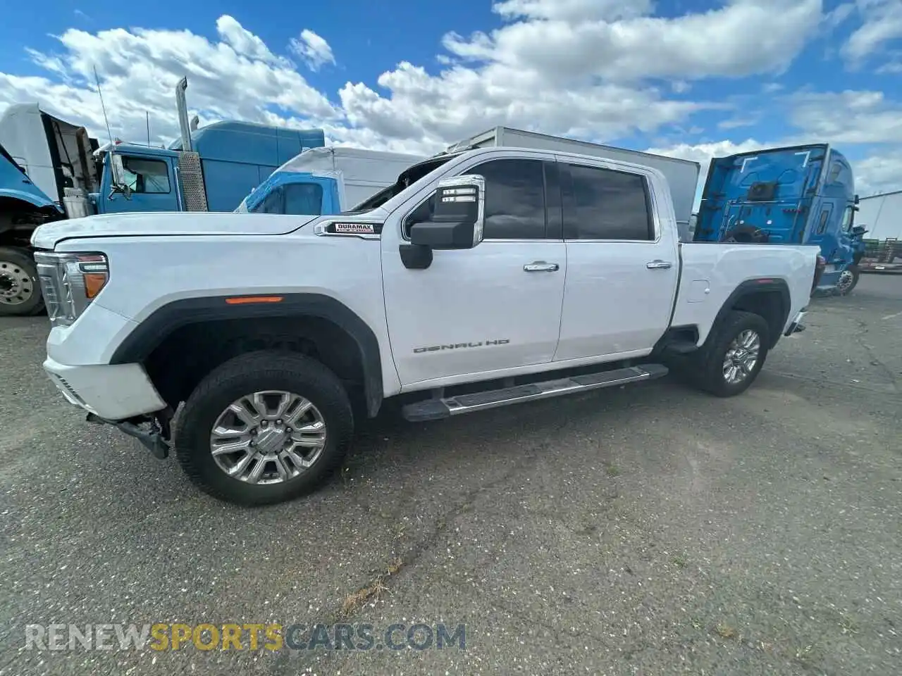 1 Photograph of a damaged car 1GT49REY0MF295873 GMC SIERRA 2021