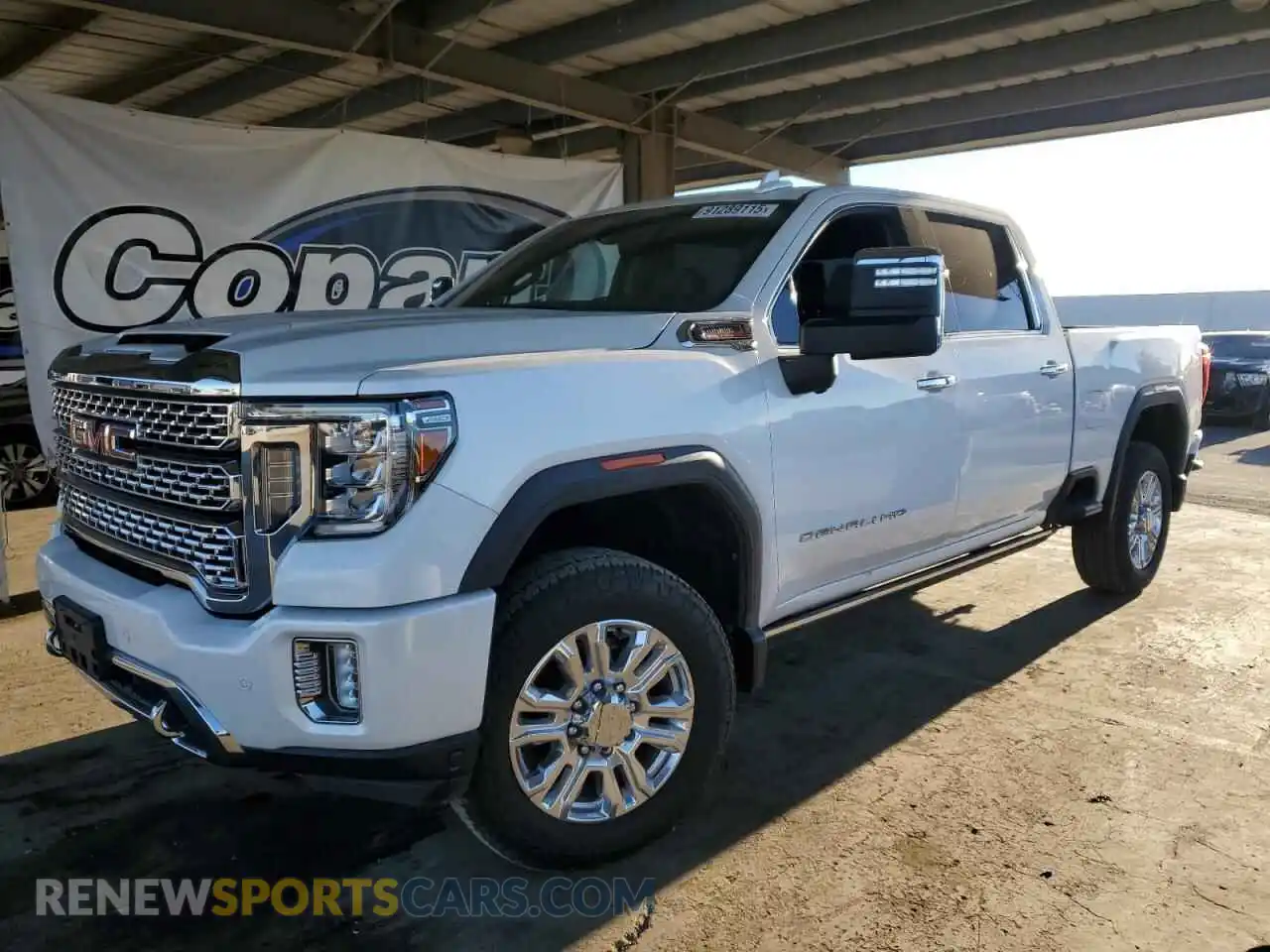 1 Photograph of a damaged car 1GT49REY5MF148884 GMC SIERRA 2021