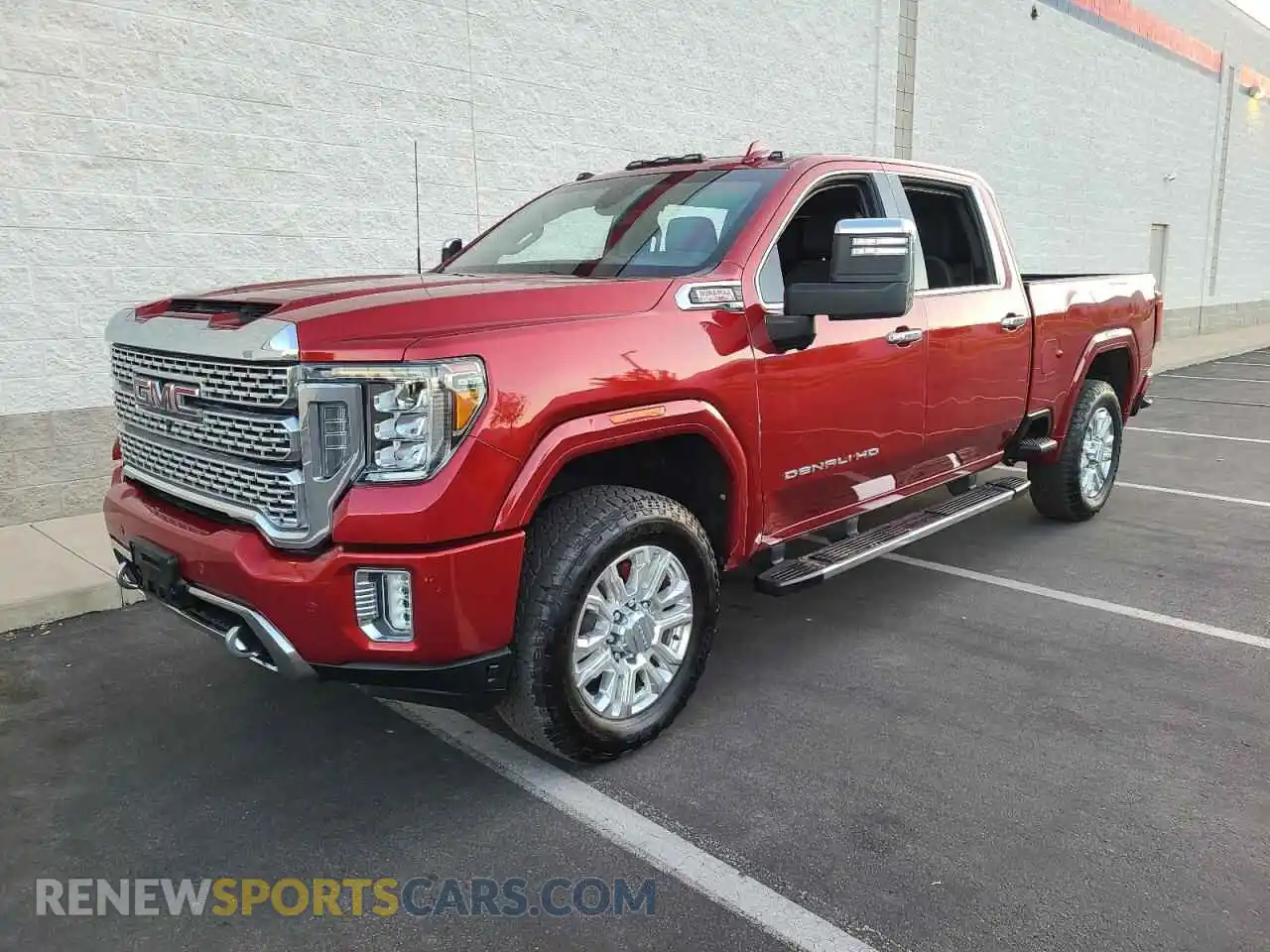 2 fotografías del automóvil dañado 1GT49REY7MF143766 GMC SIERRA 2021