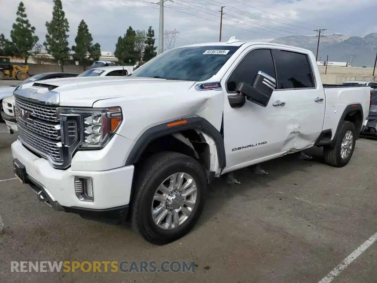 1 Photograph of a damaged car 1GT49REY7MF310532 GMC SIERRA 2021