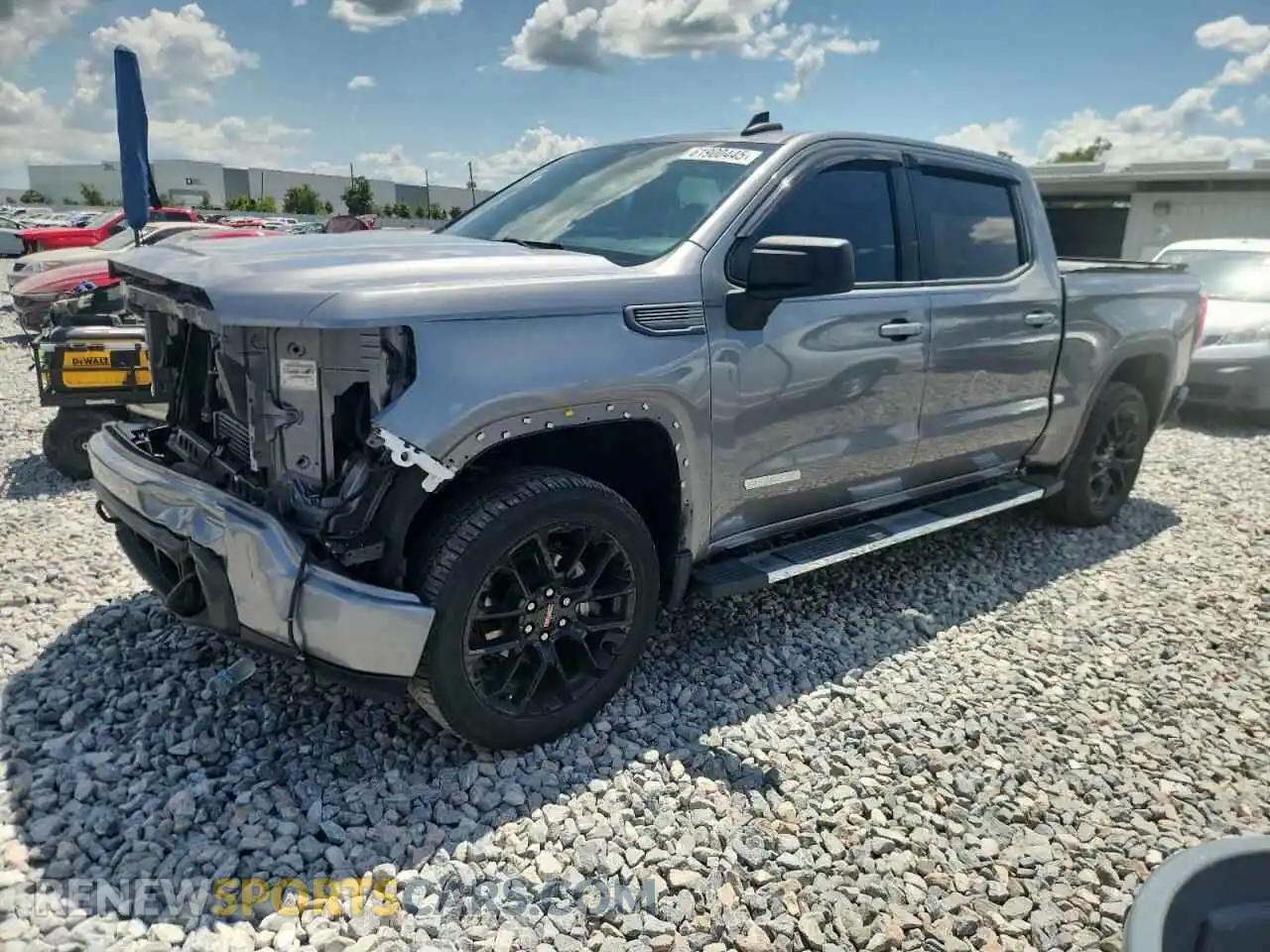 1 Photograph of a damaged car 1GTP8CEK5MZ382658 GMC SIERRA 2021