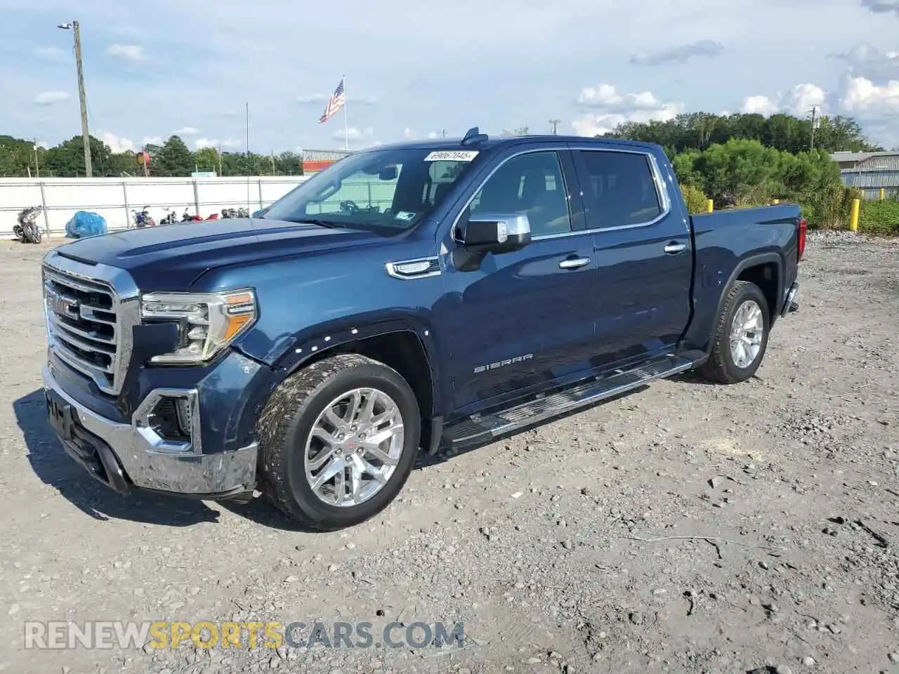 1 Photograph of a damaged car 1GTP8DED2MZ145326 GMC SIERRA 2021