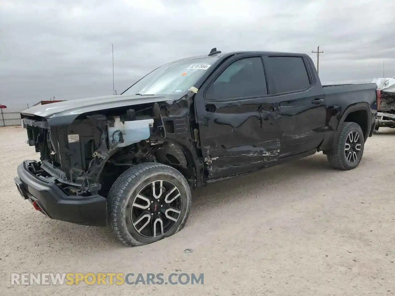 1 Photograph of a damaged car 1GTP9EEL0MZ385047 GMC SIERRA 2021