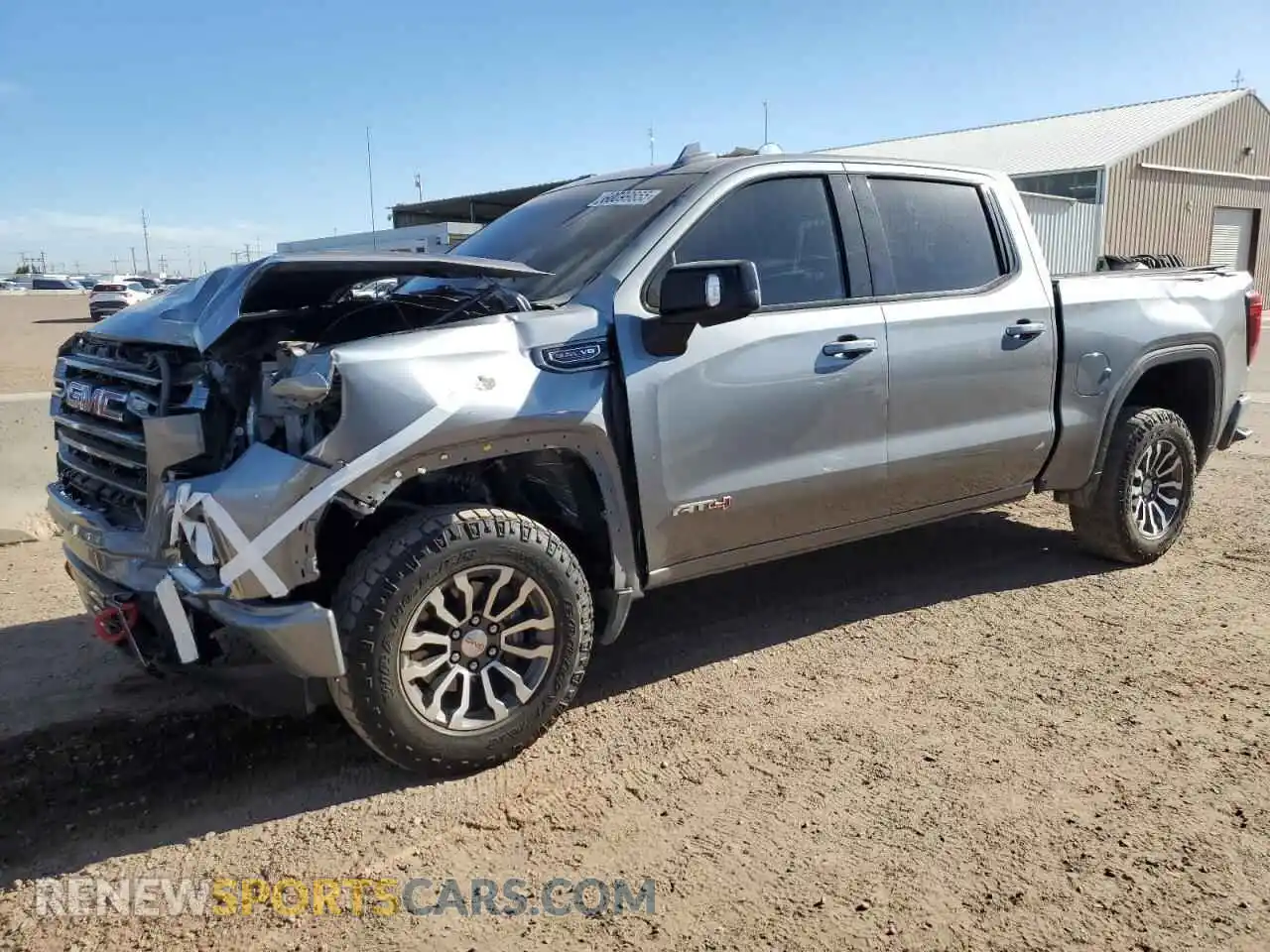 1 Photograph of a damaged car 1GTP9EELXMZ183235 GMC SIERRA 2021
