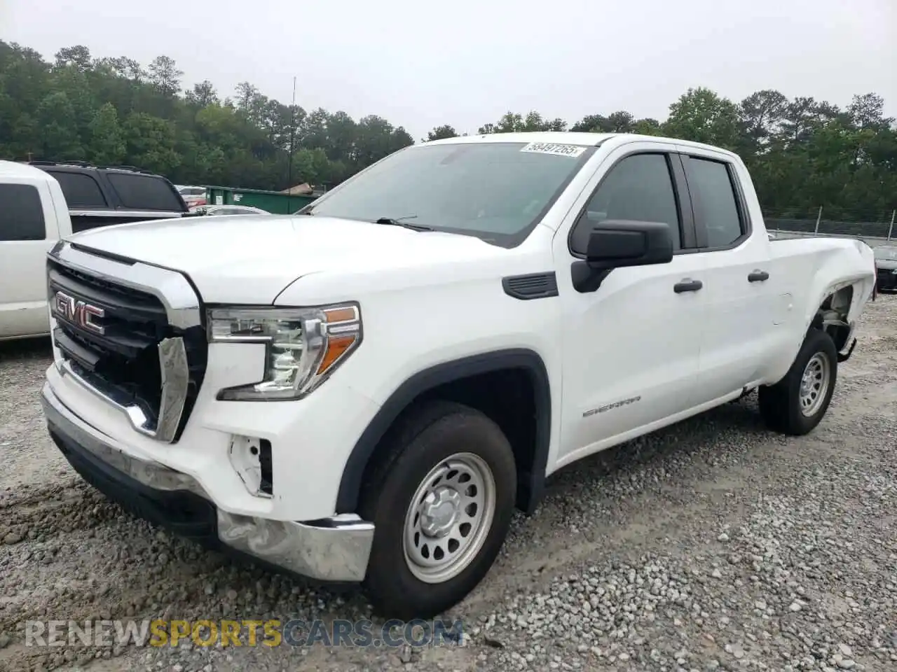 1 Photograph of a damaged car 1GTR8AEHXMZ268057 GMC SIERRA 2021
