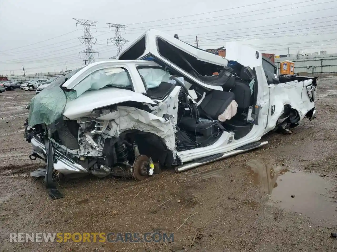 1 Photograph of a damaged car 1GTR9AEF8MZ238826 GMC SIERRA 2021