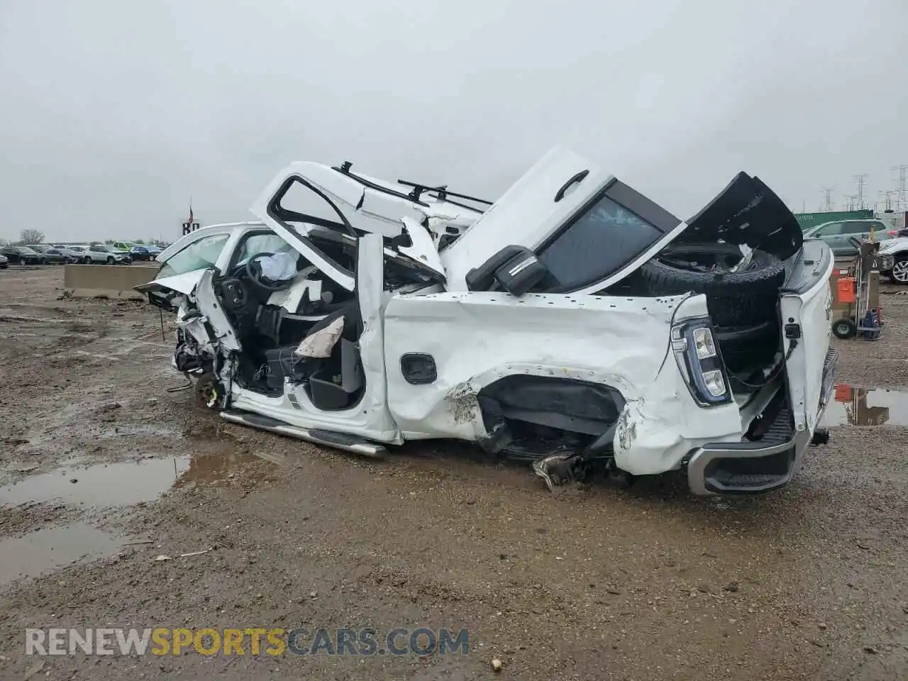 2 Photograph of a damaged car 1GTR9AEF8MZ238826 GMC SIERRA 2021