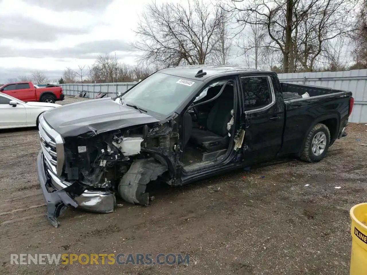 1 Photograph of a damaged car 1GTR9BED3MZ345089 GMC SIERRA 2021