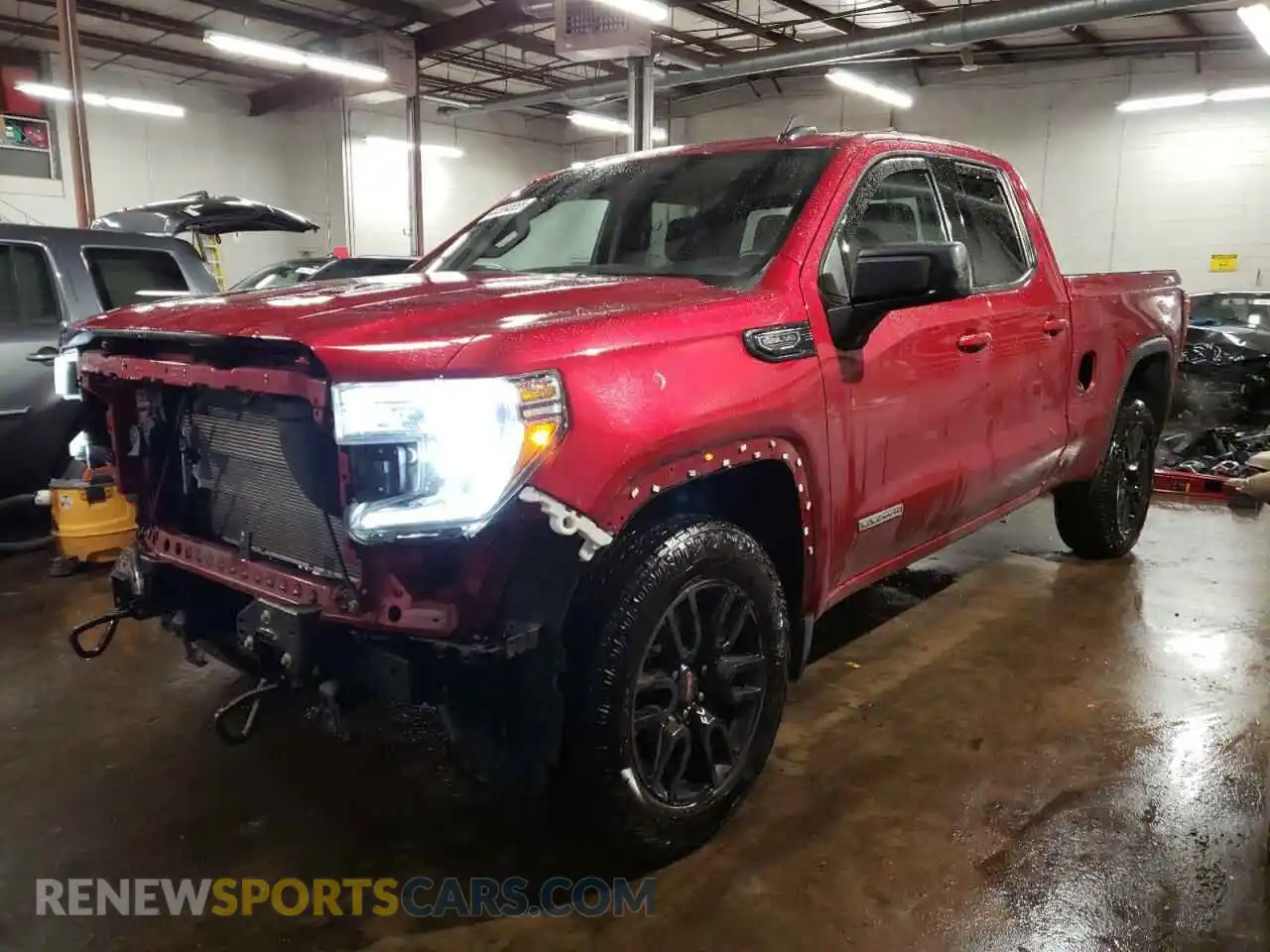 1 Photograph of a damaged car 1GTR9CED5MZ374860 GMC SIERRA 2021
