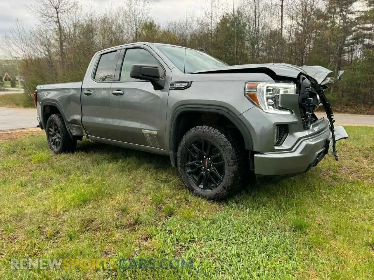 1 Photograph of a damaged car 1GTR9CED7MZ344940 GMC SIERRA 2021