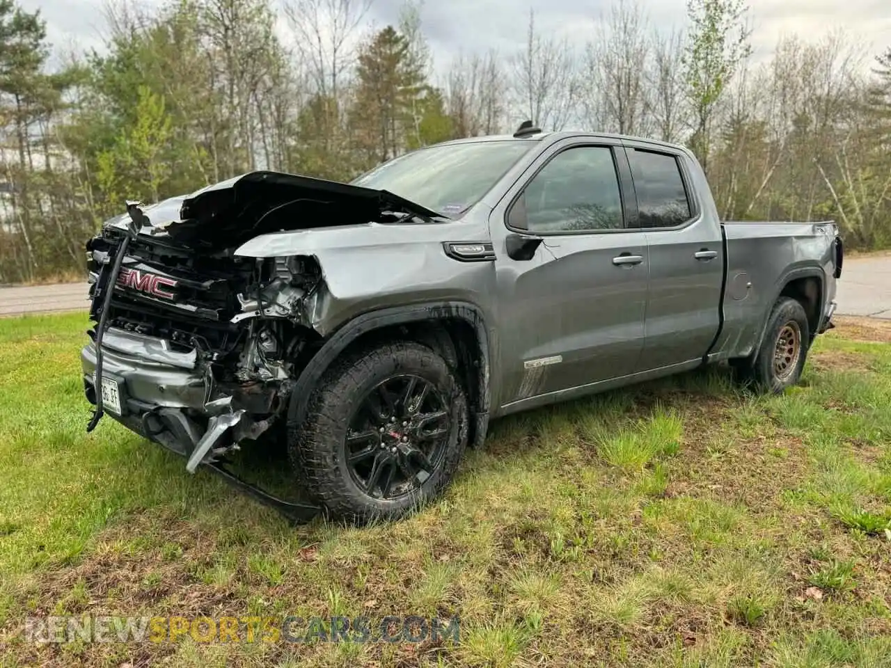 2 Photograph of a damaged car 1GTR9CED7MZ344940 GMC SIERRA 2021