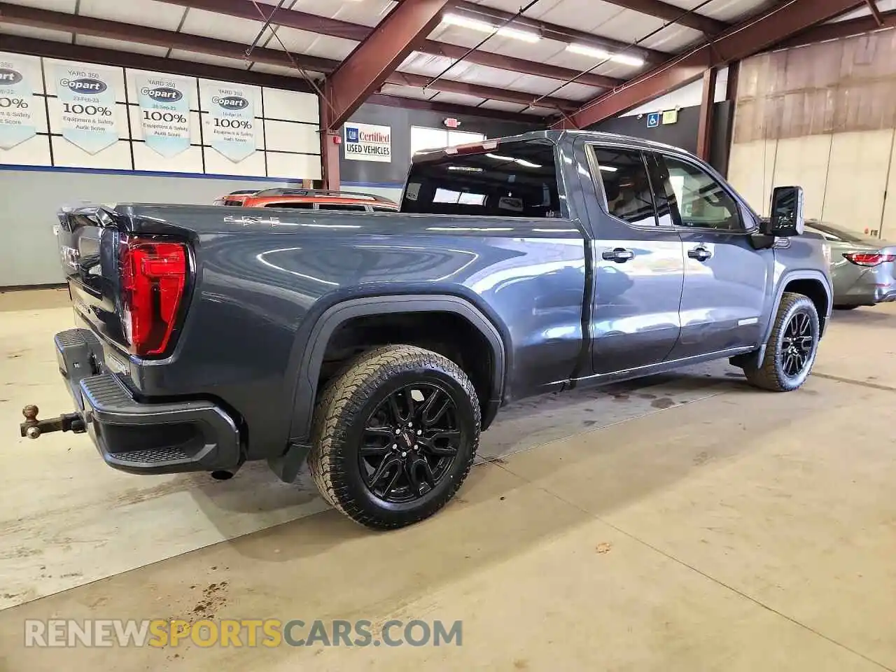 3 fotografías del automóvil dañado 1GTR9CED8MZ249609 GMC SIERRA 2021