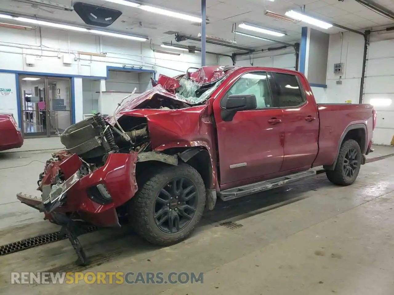 1 Photograph of a damaged car 1GTR9CED9MZ303807 GMC SIERRA 2021