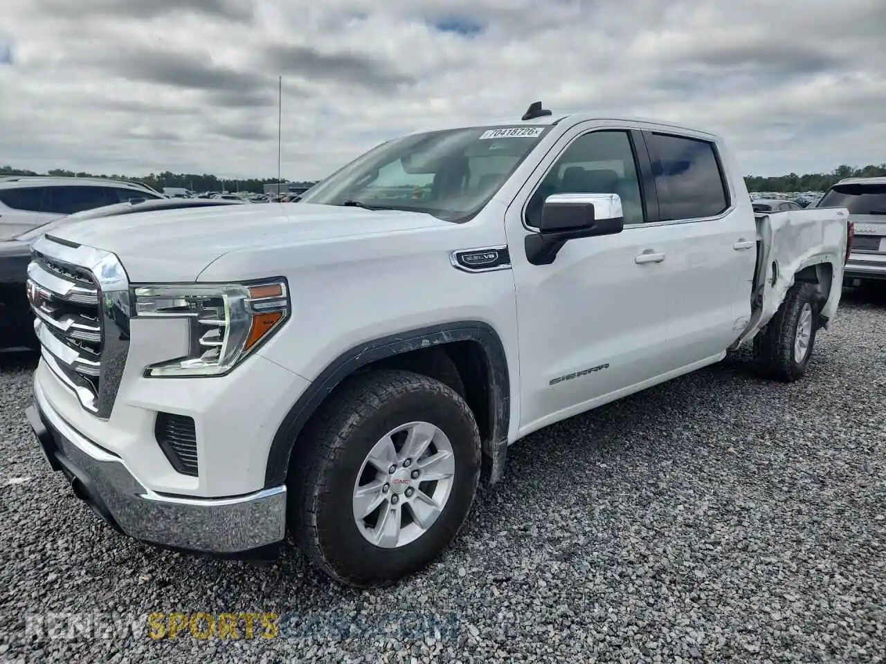 1 Photograph of a damaged car 1GTU9BED6MZ287120 GMC SIERRA 2021