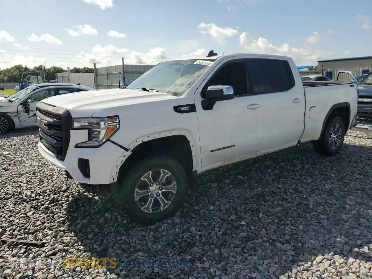 1 Photograph of a damaged car 1GTU9BET4MZ191297 GMC SIERRA 2021