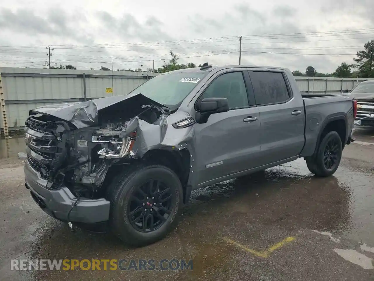 1 Photograph of a damaged car 1GTU9CET4MZ405095 GMC SIERRA 2021
