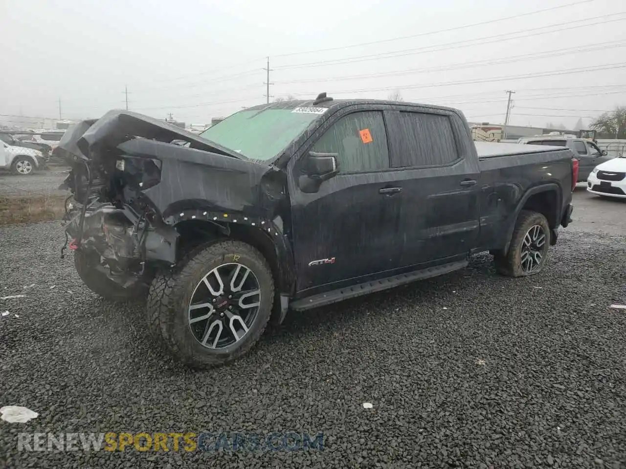 1 Photograph of a damaged car 1GTU9EET3MZ214568 GMC SIERRA 2021
