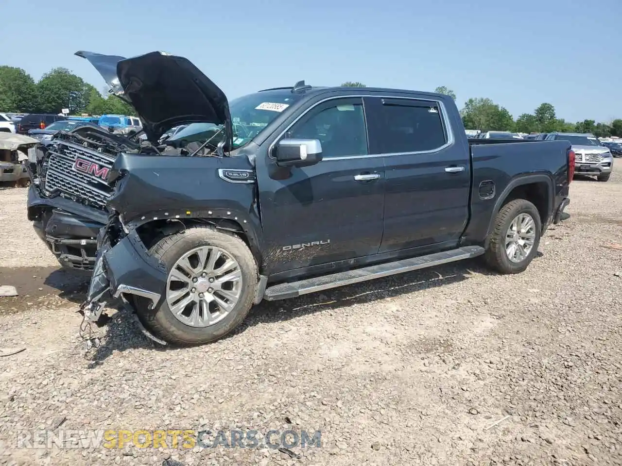 1 Photograph of a damaged car 1GTU9FED7MZ382129 GMC SIERRA 2021