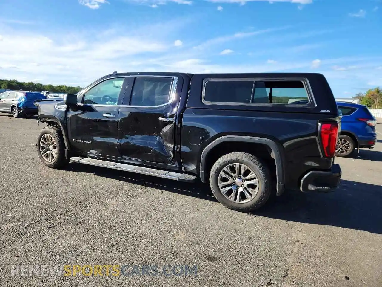 2 fotografías del automóvil dañado 1GTU9FED7MZ389453 GMC SIERRA 2021